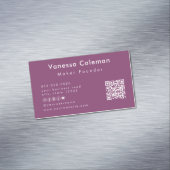 プロフェッショナルミニマルQrコードベリー名刺 マグネット名刺 (インサイチュ)