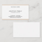 プロフェッショナルミニモダンマリスエレガントトカラーズシック 名刺 (正面/裏面)