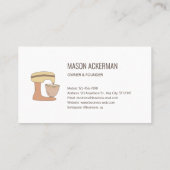 プロフェッショナルミニモダンマリストベーカリー 名刺 (裏面)