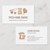 プロフェッショナルミニモダンマリストベーカリー 名刺 (正面/裏面)