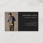 プロフェッショナルミュージシャンカスタムフォトブモダンラック 名刺 (正面)