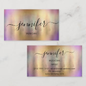 プロフェッショナルミュージシャン芸術的DJ絵画の 名刺 (正面/裏面)