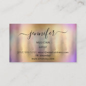 プロフェッショナルミュージシャン芸術的DJ絵画の 名刺 (裏面)