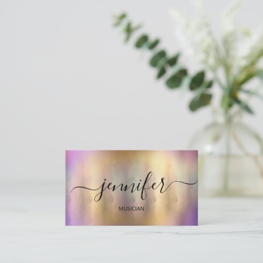 プロフェッショナルミュージシャン芸術的DJ絵画の 名刺 (スタンド正面)