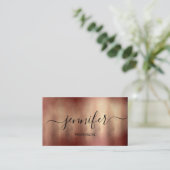 プロフェッショナルミュージシャンDJ芸術的絵を描金ゴールド 名刺 (スタンド正面)