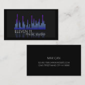 プロフェッショナルミュージックレコーディングスタジオ 名刺 (正面/裏面)