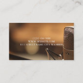 プロフェッショナルミュージックレコーディングスタジオ 名刺 (裏面)