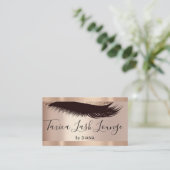 プロフェッショナルメイクアップまつげバラグリッターQRCODE 名刺 (スタンド正面)