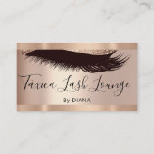 プロフェッショナルメイクアップまつげバラグリッターQRCODE 名刺 (正面)