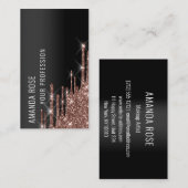 プロフェッショナルメイクアップアイラッシュイベントプランナードリップバラ 名刺 (正面/裏面)