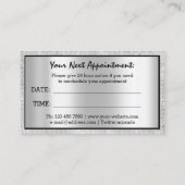 プロフェッショナルメイクアップアイラッシュブラックグレーアポイントメント 名刺 (裏面)
