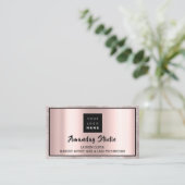 プロフェッショナルメイクアップアイラッシュロゴアポイントメントカード 名刺 (スタンド正面)