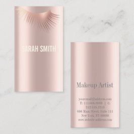 プロフェッショナルメイクアップアーティストで睫毛の専門家 名刺