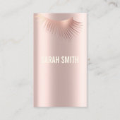 プロフェッショナルメイクアップアーティストで睫毛の専門家 名刺 (正面)