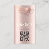 プロフェッショナルメイクアップアーティストで睫毛の専門家 名刺 (正面)