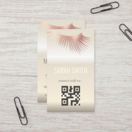 プロフェッショナルメイクアップアーティストで睫毛の専門家 名刺