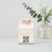 プロフェッショナルメイクアップアーティストで睫毛の専門家 名刺 (スタンド正面)