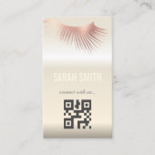 プロフェッショナルメイクアップアーティストで睫毛の専門家 名刺 (正面)