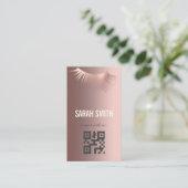 プロフェッショナルメイクアップアーティストで睫毛の専門家 名刺 (スタンド正面)