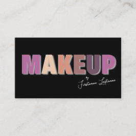 プロフェッショナルメイクアップアーティストとスタイリングの専門家 名刺