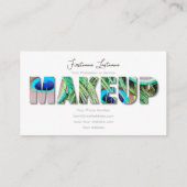 プロフェッショナルメイクアップアーティストとスタイリングの専門家 名刺 (裏面)