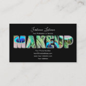 プロフェッショナルメイクアップアーティストとスタイリングの専門家 名刺 (裏面)