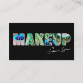 プロフェッショナルメイクアップアーティストとスタイリングの専門家 名刺 (正面)