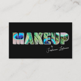 プロフェッショナルメイクアップアーティストとスタイリングの専門家 名刺