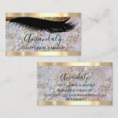 プロフェッショナルメイクアップアーティストまつげグリッターストローク 名刺 (正面/裏面)