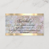 プロフェッショナルメイクアップアーティストまつげグリッターストローク 名刺 (裏面)