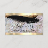 プロフェッショナルメイクアップアーティストまつげグリッターストローク 名刺 (正面)