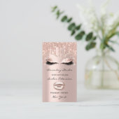 プロフェッショナルメイクアップアーティストまつげヘアディッサー 名刺 (スタンド正面)