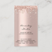 プロフェッショナルメイクアップアーティストまつげヘアディッサー 名刺 (裏面)