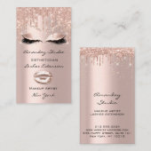 プロフェッショナルメイクアップアーティストまつげヘアディッサー 名刺 (正面/裏面)