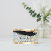 プロフェッショナルメイクアップアーティストまつげホログラフィック 名刺 (スタンド正面)