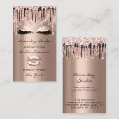 プロフェッショナルメイクアップアーティストアイドラッシュドリップバラ 名刺 (正面/裏面)