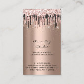 プロフェッショナルメイクアップアーティストアイドラッシュドリップバラ 名刺 (裏面)