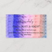 プロフェッショナルメイクアップアーティストアイドラッシュバラストローク 名刺 (裏面)