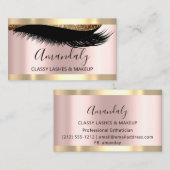 プロフェッショナルメイクアップアーティストアイドラッシュバラ モダン 名刺 (正面/裏面)