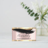 プロフェッショナルメイクアップアーティストアイドラッシュバラ モダン 名刺 (スタンド正面)