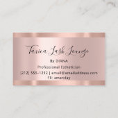 プロフェッショナルメイクアップアーティストアイドラッシュユニークバラ 名刺 (裏面)