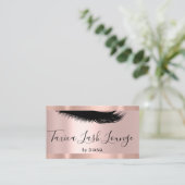 プロフェッショナルメイクアップアーティストアイドラッシュユニークバラ 名刺 (スタンド正面)