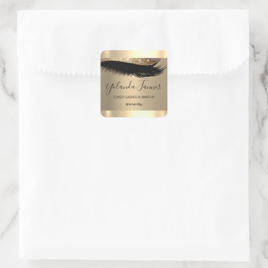 プロフェッショナルメイクアップアーティストアイラッシュセピユニークア スクエアシール (バッグ)