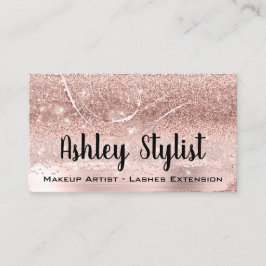 プロフェッショナルメイクアップアーティストアイラッシュバラ紙吹雪 名刺