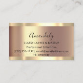 プロフェッショナルメイクアップアーティストアイラユニークッシュモダンB 名刺 (裏面)