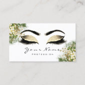 プロフェッショナルメイクアップアーティストアポイントメントホワイトカード 名刺 (正面)