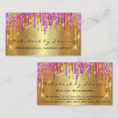 プロフェッショナルメイクアップアーティストイベントウェディングプランナー 名刺 (正面/裏面)