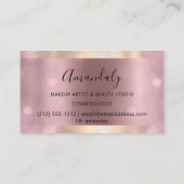 プロフェッショナルメイクアップアーティストイベントプランナーバラVip 名刺 (裏面)