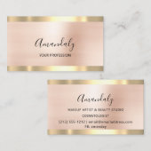 プロフェッショナルメイクアップアーティストエステティシャンの点滅 名刺 (正面/裏面)