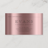 プロフェッショナルメイクアップアーティストバラアポイントメントカード 予約カード (裏面)